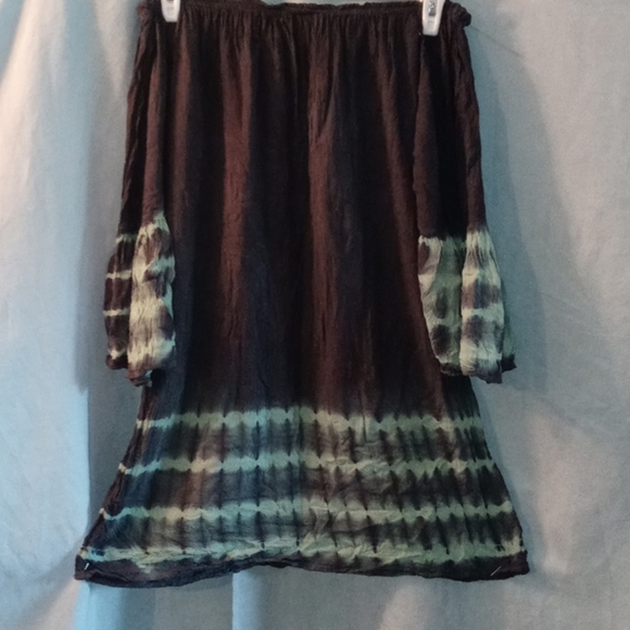 Act Fashion Tie dye swim cover up dress blouse - Picture 2 of 2